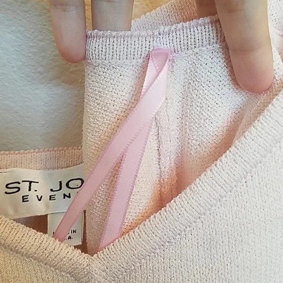 Vintage St. John Evening Pale Pink Knit Tank Top - Picture 8 of 8